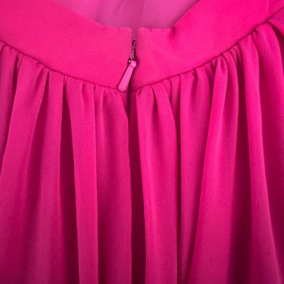 Blondie Nites strapless empire fuchsia chiffon dress size junior 5 - Picture 11 of 12